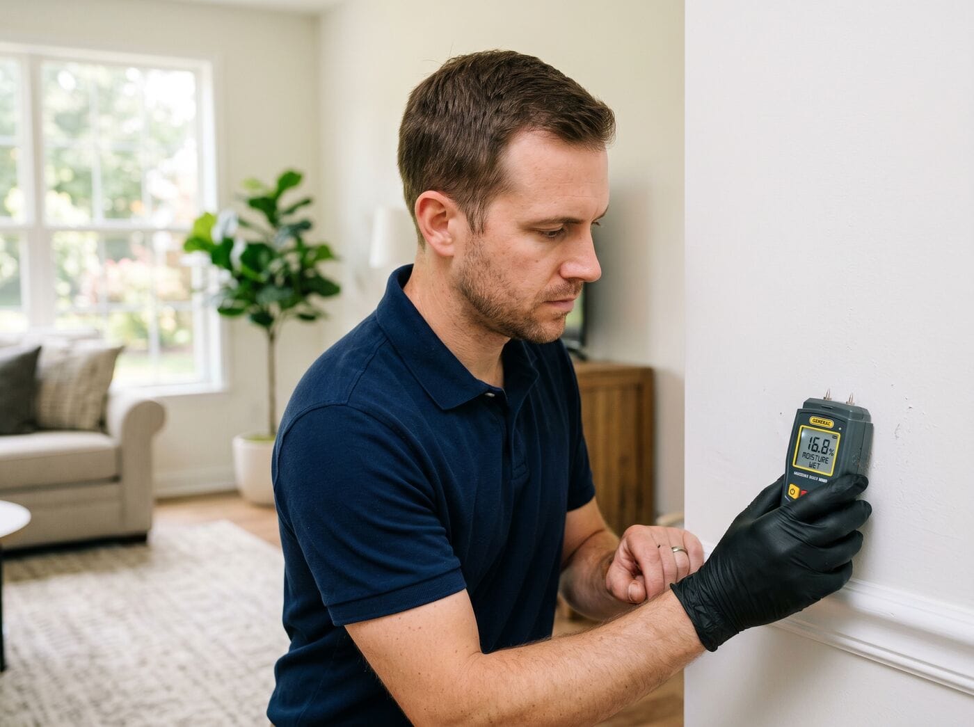 Mold inspection in a Queens Gate, PA apartment unit